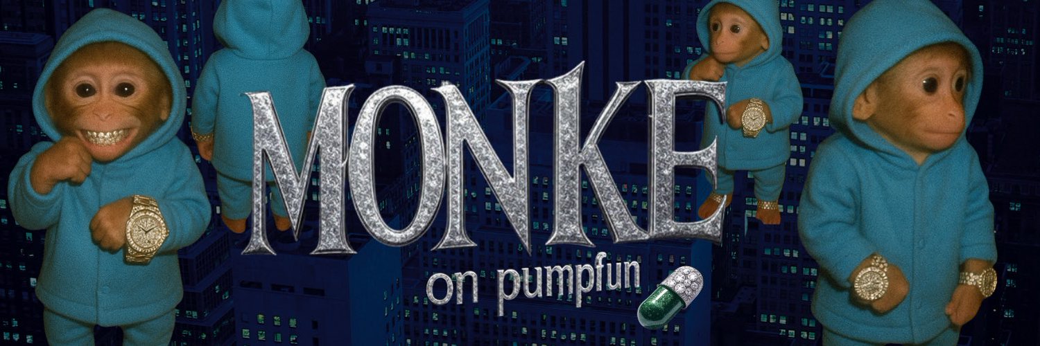 Monke on pumpfun banner